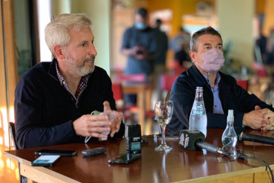Frigerio hizo campaña en la ciudad de Galimberti