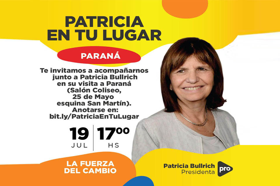 Bullrich viene igual a Entre Ríos 