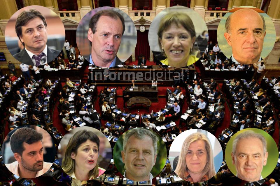 Nuevo mapa de los diputados nacionales entrerrianos 