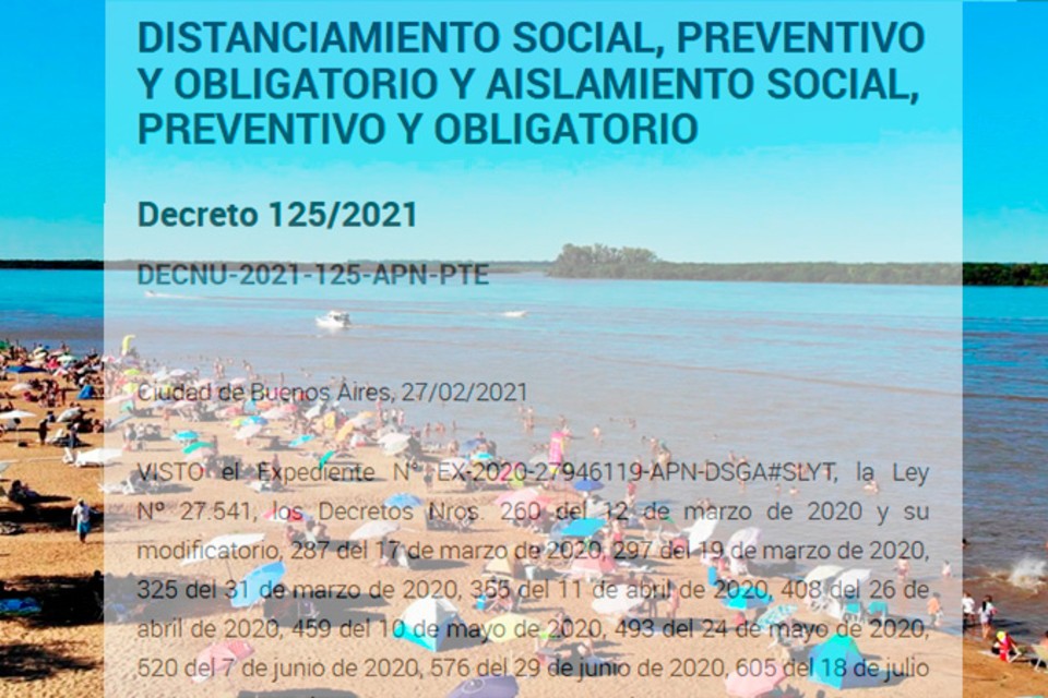 Extendieron el distanciamiento hasta el 12 de marzo