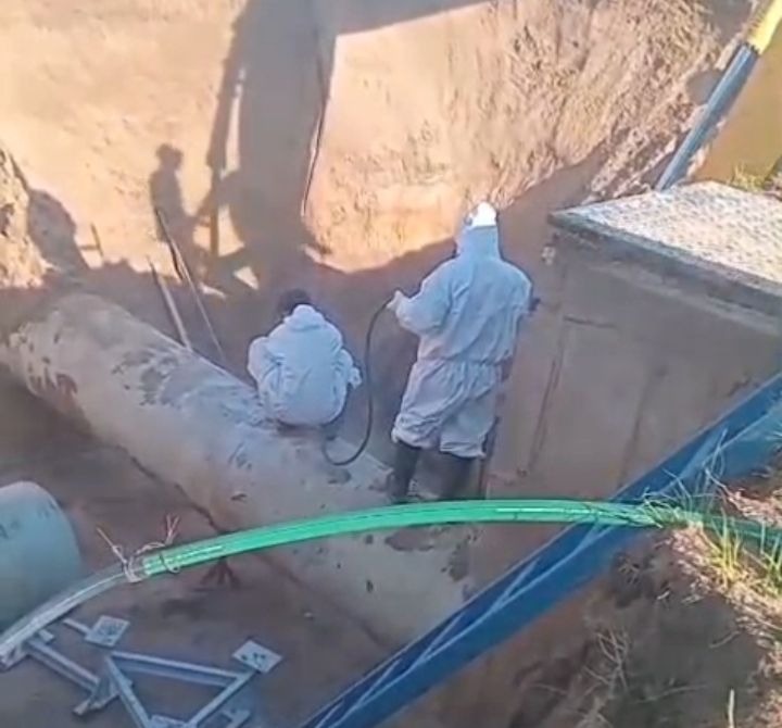Video: Un error terminó con la explosión de un caño maestro de agua en Paraná